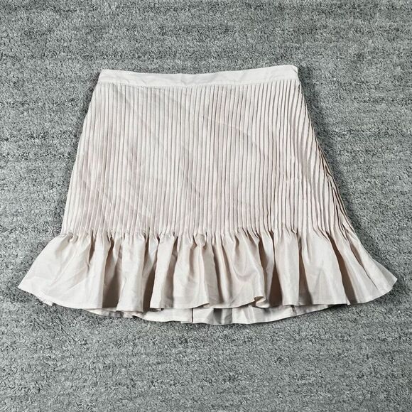 Vanessa Bruno Athé Candice Pale Pink / Cream Mini Skirt - Picture 1 of 6